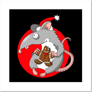 christmas rat Posters and Art